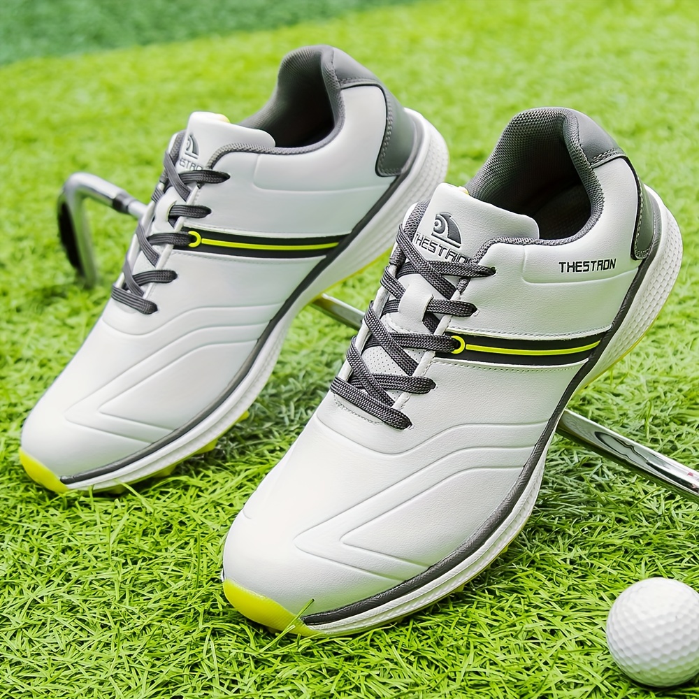 Professional Mens Golf Shoes Waterproof Non Slip Sneakers Outdoor Training Hiking Running Comfy Shoes & Outdoors Temu details 1