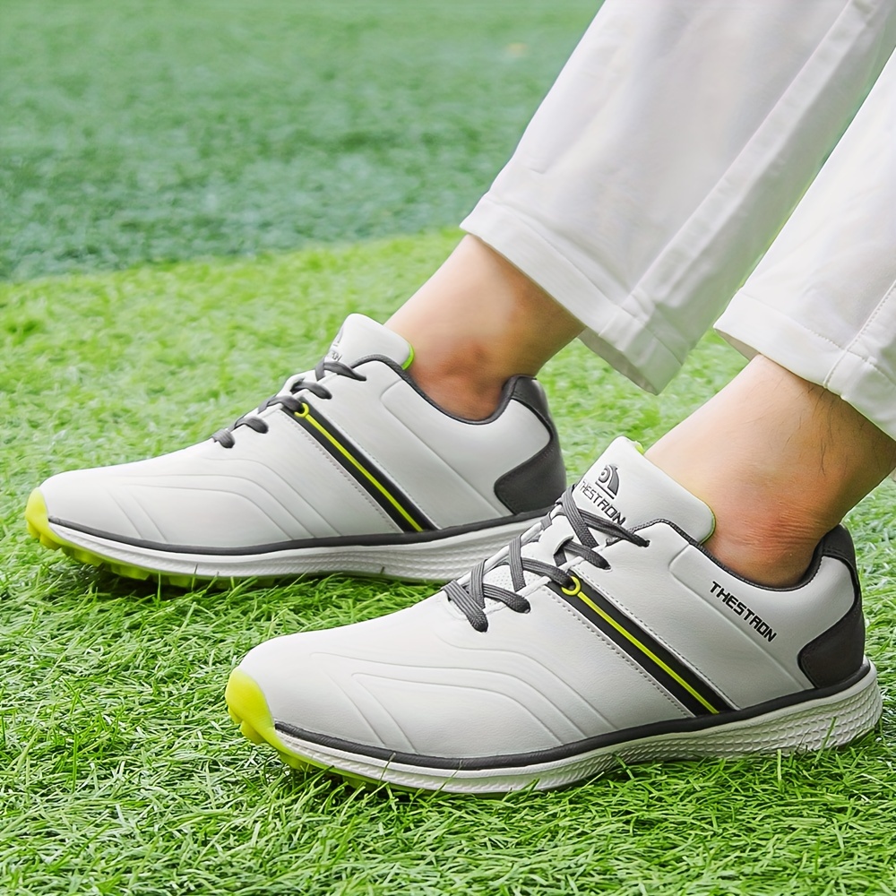Professional Mens Golf Shoes Waterproof Non Slip Sneakers Outdoor Training Hiking Running Comfy Shoes & Outdoors Temu details 2