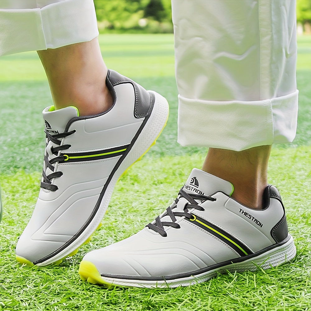 Professional Mens Golf Shoes Waterproof Non Slip Sneakers Outdoor Training Hiking Running Comfy Shoes & Outdoors Temu details 4