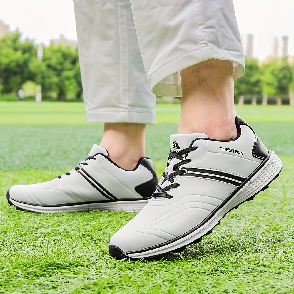 Professional Mens Golf Shoes Waterproof Non Slip Sneakers Outdoor Training Hiking Running Comfy Shoes & Outdoors Temu details 7