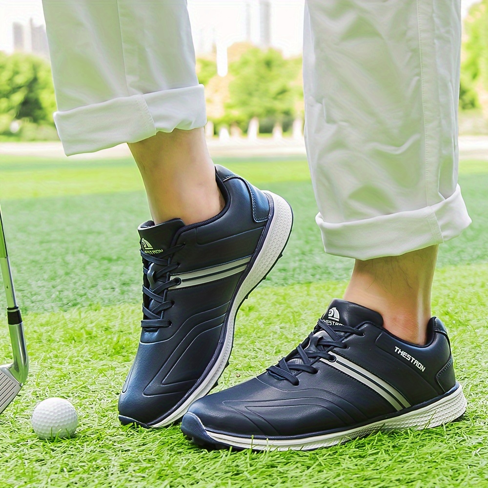Professional Mens Golf Shoes Waterproof Non Slip Sneakers Outdoor Training Hiking Running Comfy Shoes & Outdoors Temu details 23