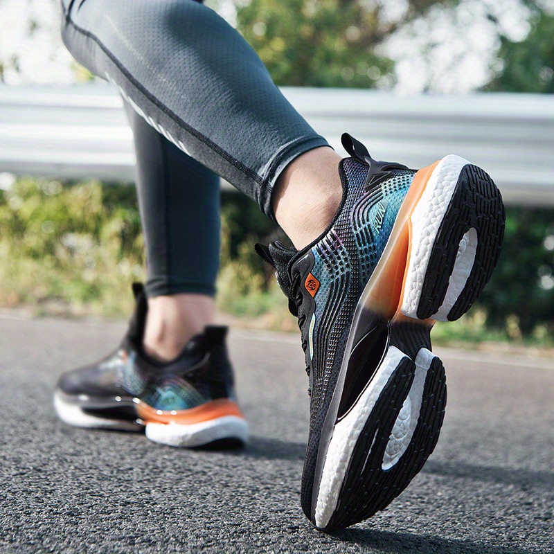 mens lightweight sports sneakers shock absorption breathability comfort for outdoor running jogging hiking details 5