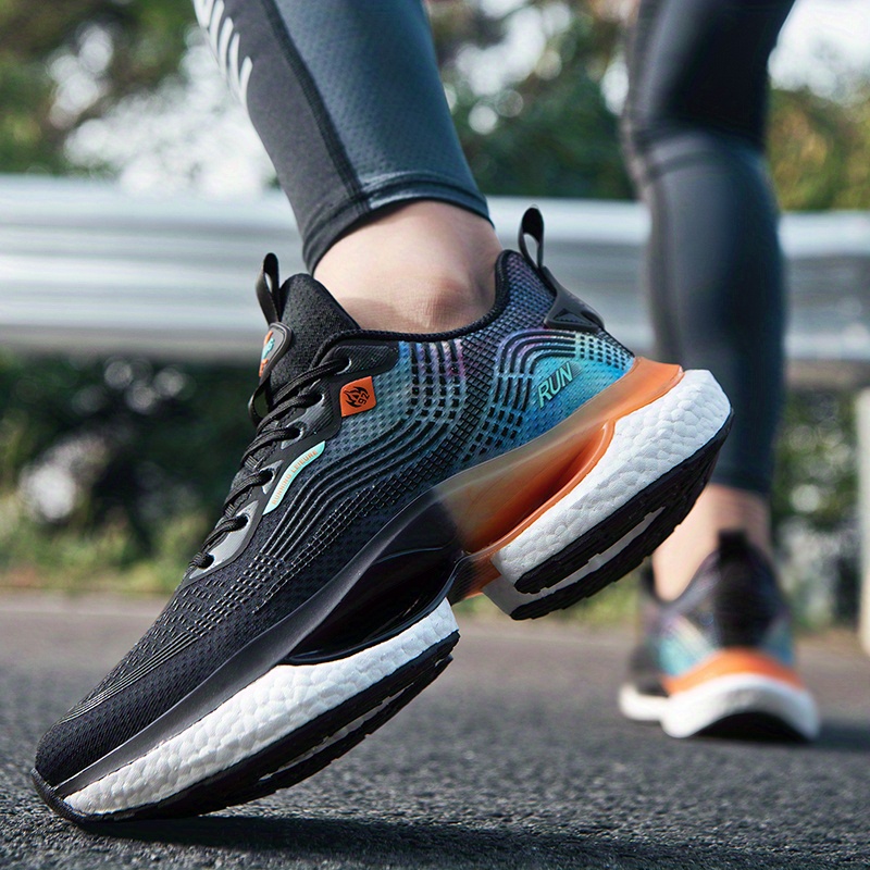 mens lightweight sports sneakers shock absorption breathability comfort for outdoor running jogging hiking details 6