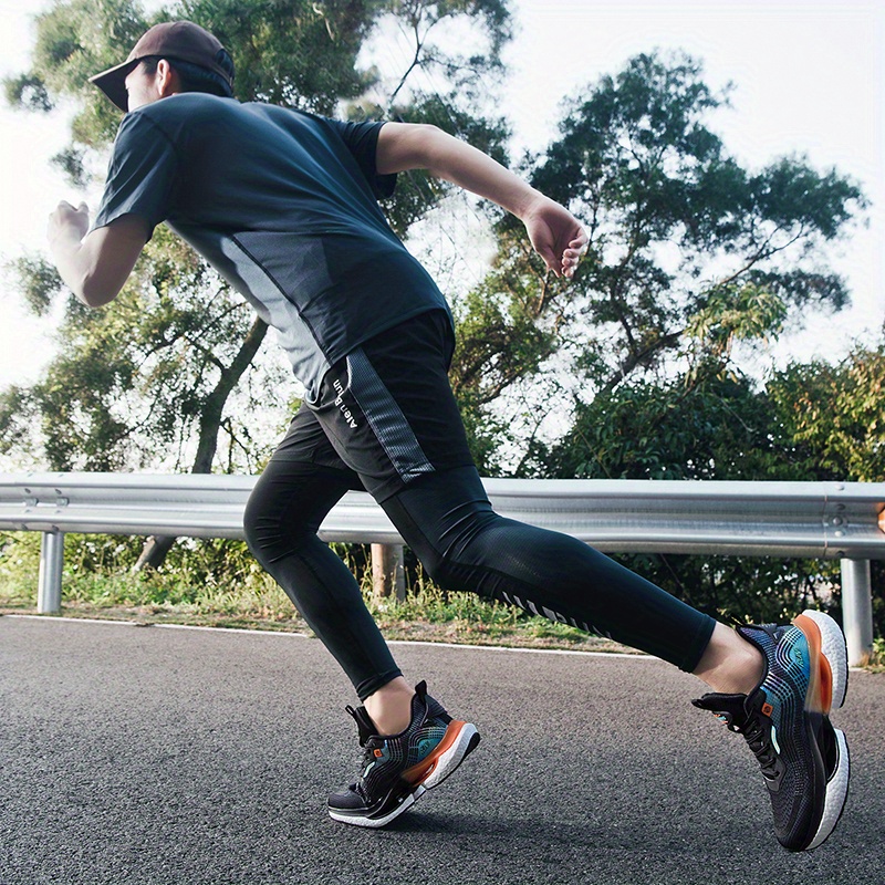 mens lightweight sports sneakers shock absorption breathability comfort for outdoor running jogging hiking details 7