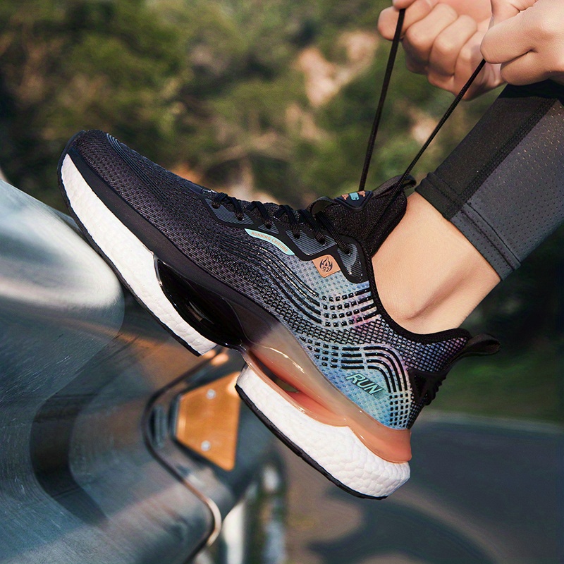 mens lightweight sports sneakers shock absorption breathability comfort for outdoor running jogging hiking details 8