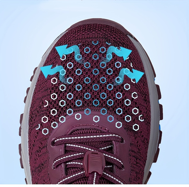 sporty walking shoes women slip breathable outdoor casual details 2