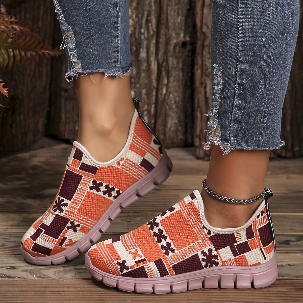 casual sports shoes women s lightweight breathable fabric details 0